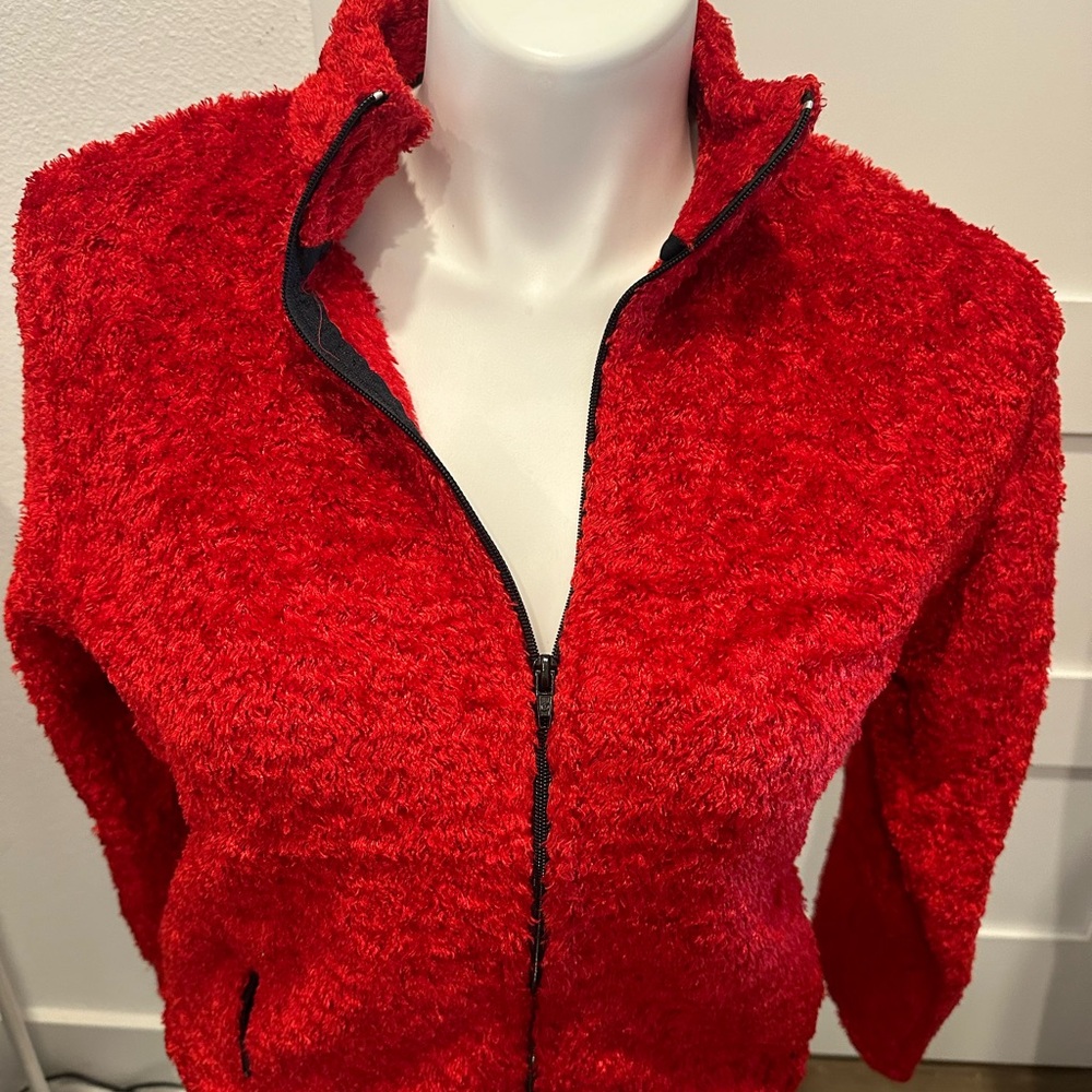 Black Diamond Fluffy Zip Front Jacket